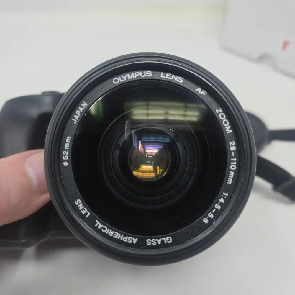 Olympus IS-10 35mm Film‎ SLR Camera 28-110mm 4x Zoom Lens Twin Flash Tested